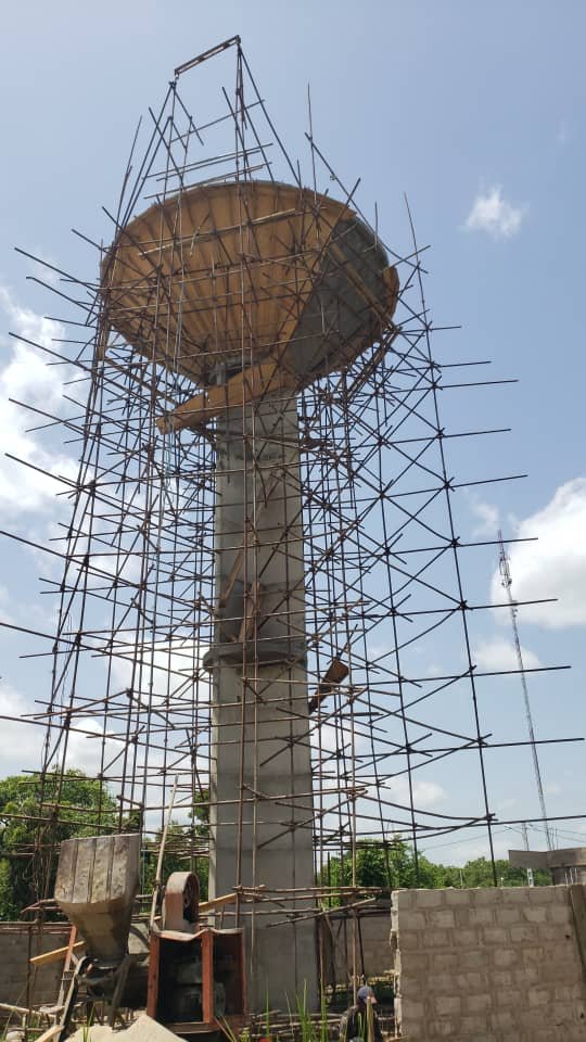 Opération de décoffrage du Château d'Eau de Kakpin — ONEP 50M3 2024